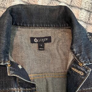 Gently used J. Crew Dark Indigo Women’s Denim Jacket Size Small- with flaws